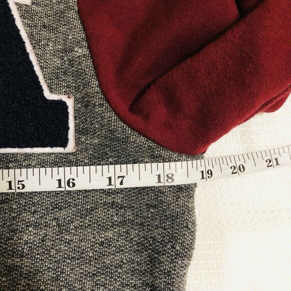 Reflex XL Gray Red Letterman Varsity "A" Coat Jacket Winter Cold Hood - Picture 7 of 7